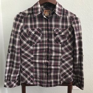 3/$20 Mudd Plaid Shirt